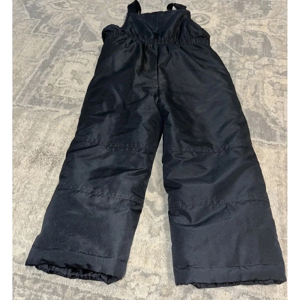 LONDON FOG Boys Toddler Snow Bib Ski Pant Snow Black Sz‎ 4T 4 Toddler